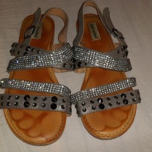 Rhinestone sandals!
